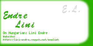 endre lini business card